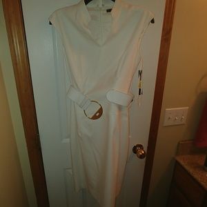 ANTONI MELANI ivory dress with belt